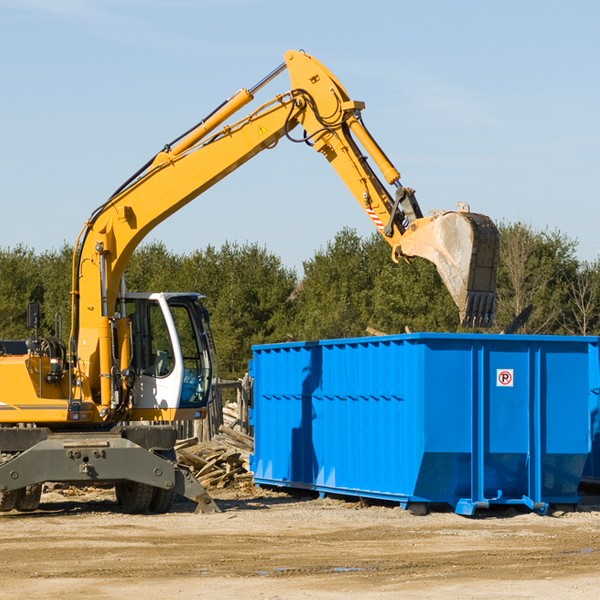 are there any restrictions on where a residential dumpster can be placed in Springs PA